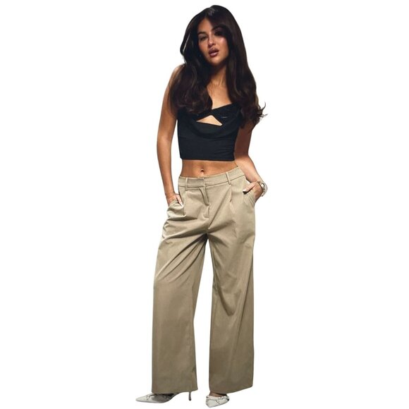 Musera Black Sleeveless Halter Crop Top With Bow Detail & Open Front Size M - Picture 3 of 12